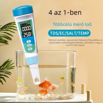 S6 hordozható vízminőség-analizátor | sótartalom mérő | Felbontás 1 ppm / 0,1 ppt | Pontosság 2% F.S | Tápellátás 6V