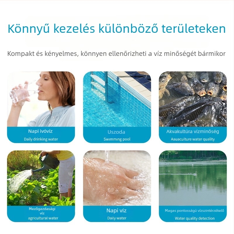 S6 hordozható vízminőség-analizátor | sótartalom mérő | Felbontás 1 ppm / 0,1 ppt | Pontosság 2% F.S | Tápellátás 6V