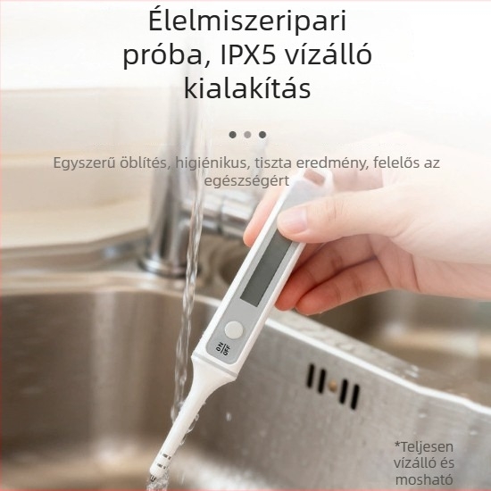 Élelmiszer- és akvakultúra sótartalom-mérő, magas pontosságú elektronikus tengervíz-sósságmérő, modell CX4010, mérési tartomány 0–5% és 0–10%, felbontás 0,01%, töltőre csatlakoztatható