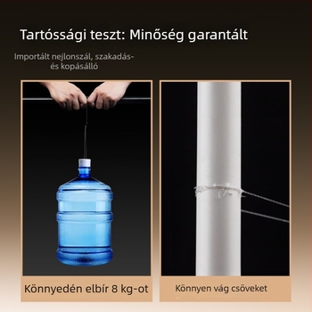 Kézzel kötött arany színű dupla horoggal ellátott horgászzsinór versenyzéshez