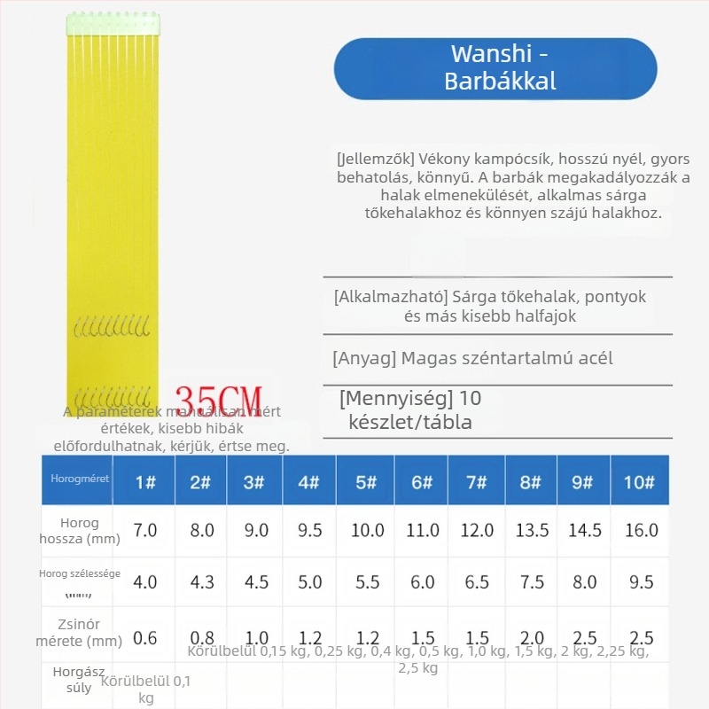 Hosszú nyelű halászharc, görbe szájú, kész kötésű damil, dupla horog hegyekkel, vad keszeghorgászatra élő csalival
