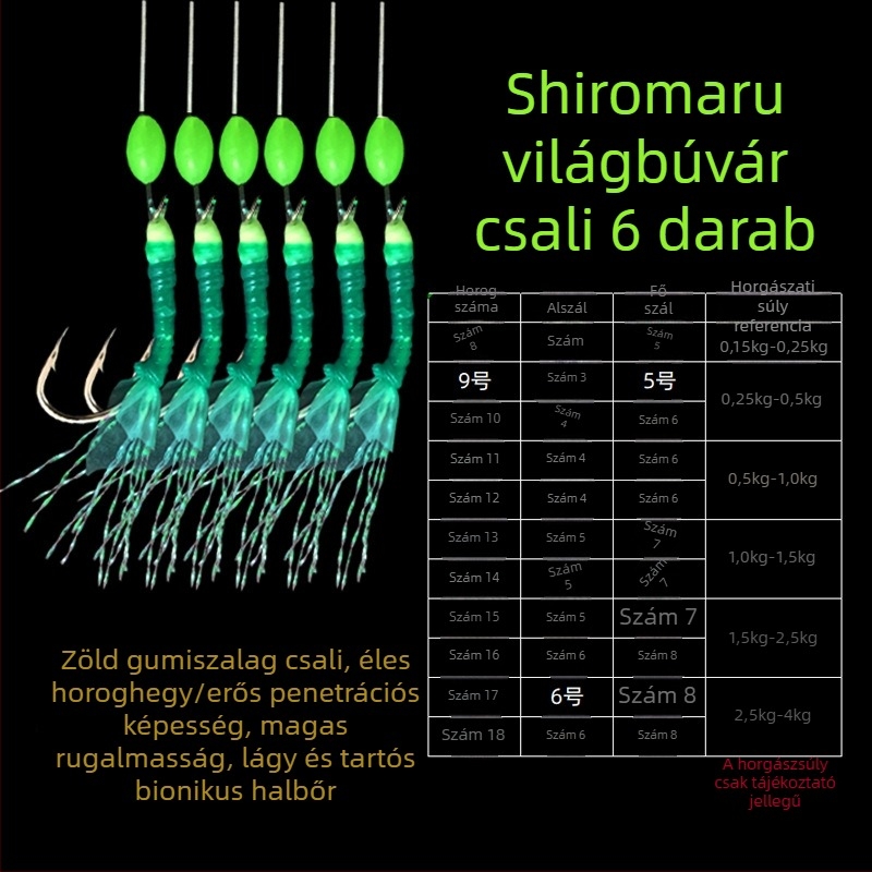 Hite String Hook, barbed horog