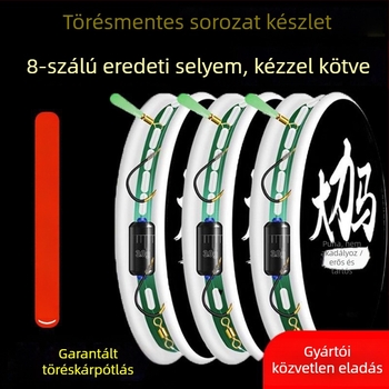 Kettős horoggal ellátott horgászrig készlet – fő zsinór, erős húzás
