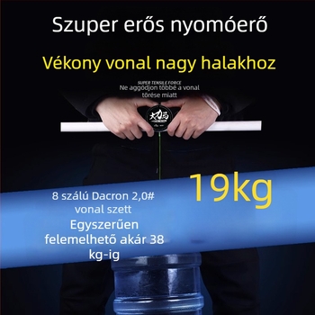 Kettős horoggal ellátott horgászrig készlet – fő zsinór, erős húzás