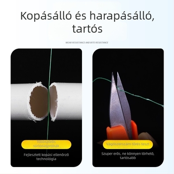 Kettős horoggal ellátott horgászrig készlet – fő zsinór, erős húzás