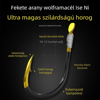 Kettős horoggal ellátott horgászrig készlet – fő zsinór, erős húzás