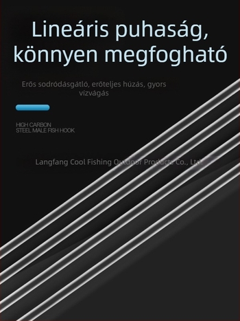 Jeges horgászkészlet világító, szúrós Akita Fox horogakkal, méretek 1.5#–3#