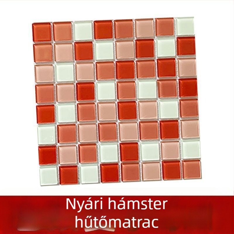 Kisállat hűtőpad – Üveg anyagú hűtőpad hamsternek, nyuszinak és csincsillának; Eredet: Shandong, Márka: Mat, Importált: Nem