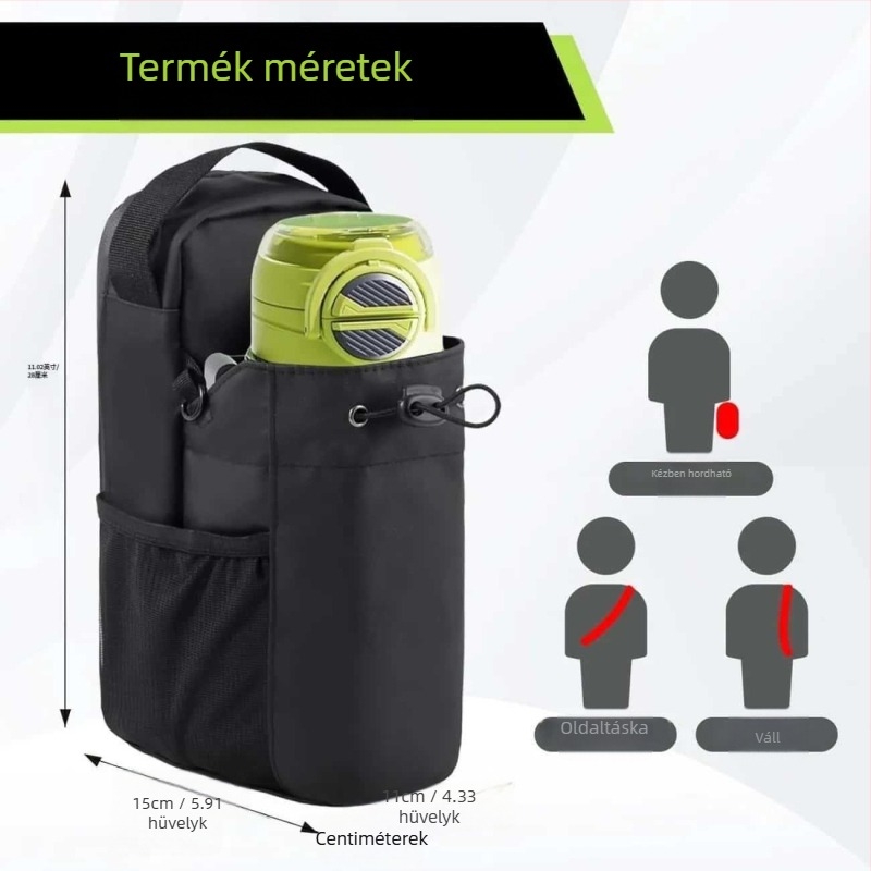 Poliéester sporttáska, lélegző, száraz-nedves elválasztással, uniszex crossbody kerékpározáshoz