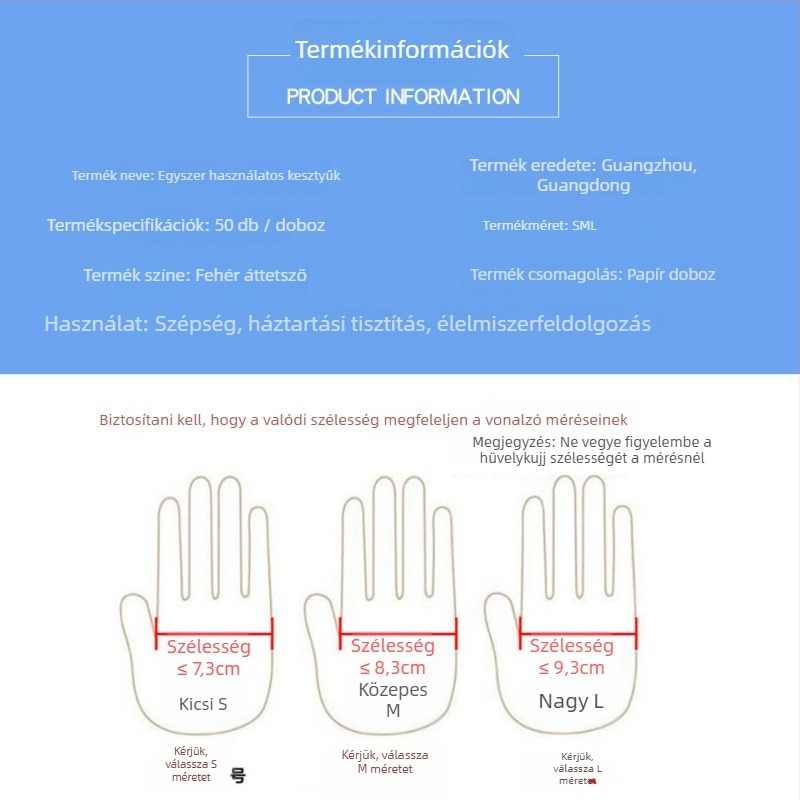 Egyszer használatos PVC kesztyűk szépségszalonokhoz – vízálló, egyedi használat, ideális láb-, test- és hátmasszázshoz, tetováló művésznek