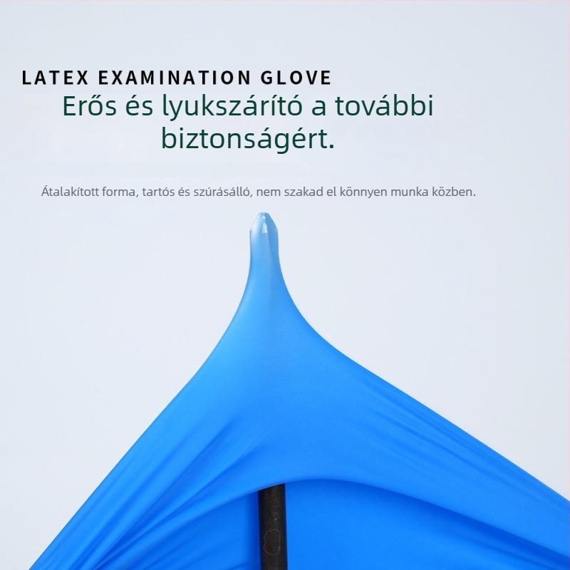 Élelmiszer-minőségű nitril egyszer használatos kesztyűk, sav- és bázisállóak, vastagabb gumiból, antistatikusak, laboratóriumi és vegyipari üzemek számára