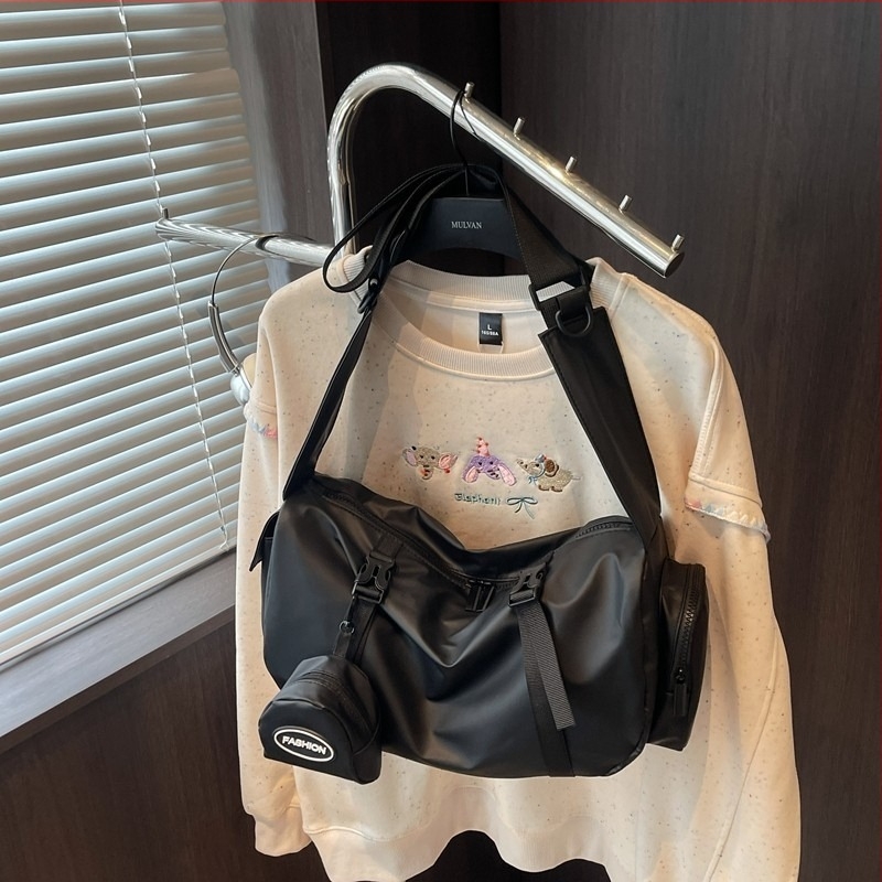 Uniszex edzés táska, Nagy kapacitású, Vízálló, Crossbody, Film anyag