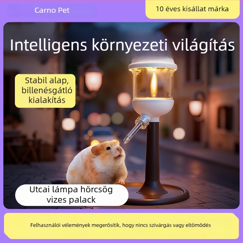 Kano hörcsög ivópalack gömbszeleppel – ivóadagoló hörcsögöknek, tengerimalacoknak és nyulaknak