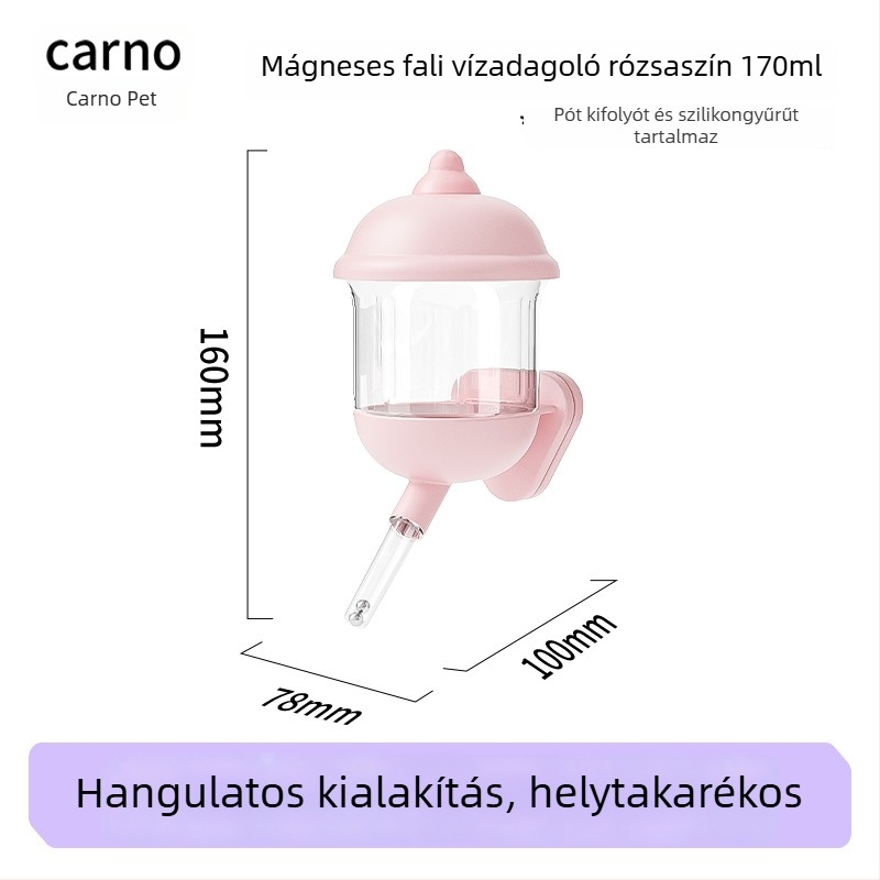 Kano hörcsög ivópalack gömbszeleppel – ivóadagoló hörcsögöknek, tengerimalacoknak és nyulaknak