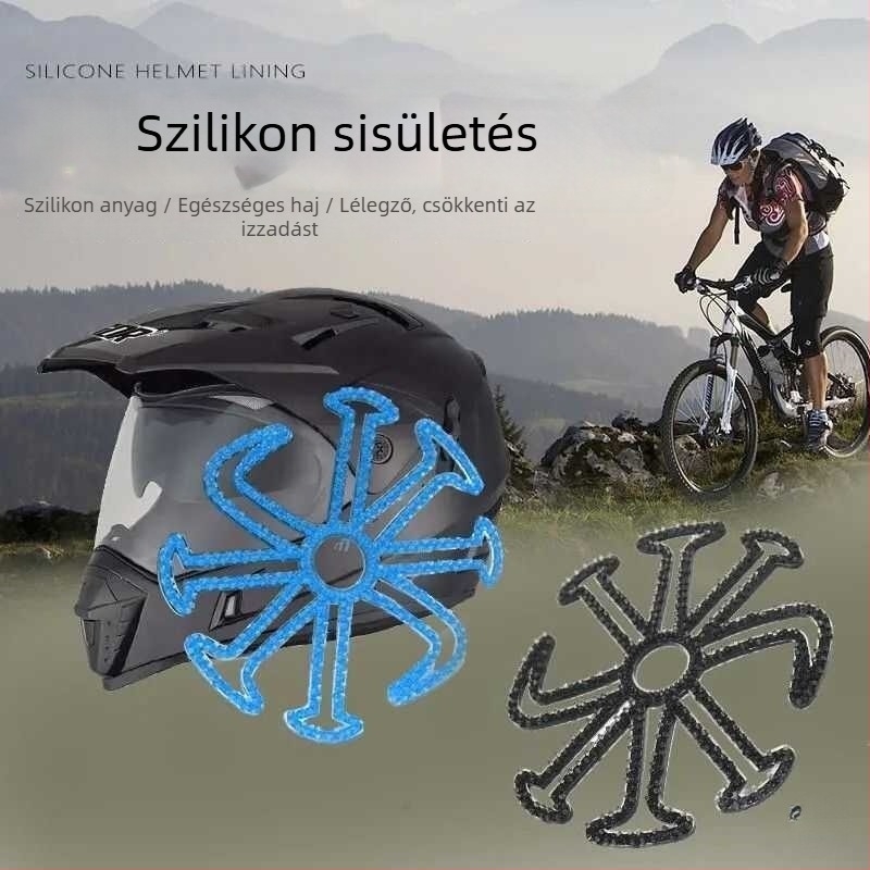 Lovas sisak belső bélés, Selyem virágos mintázat, Mintázat 69850, Modell F98MM9TJ56THT7, Nemek közötti semleges, Felnőtt