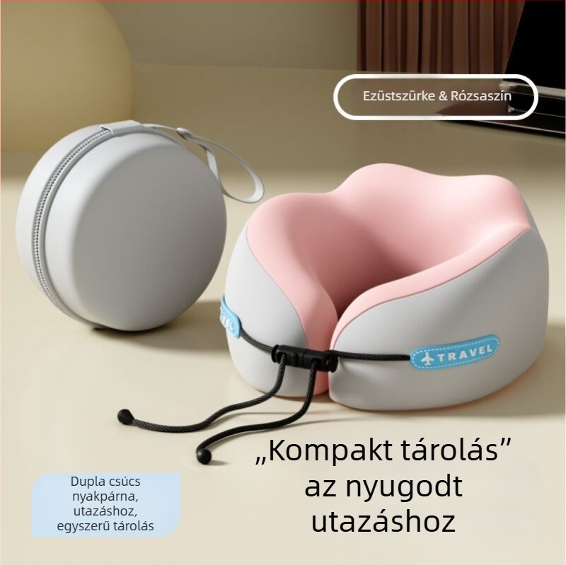 mainyer U-alakú utazó párna memóriahab töltettel, Ice Silk huzat, modern minimalist stílus, felnőtteknek