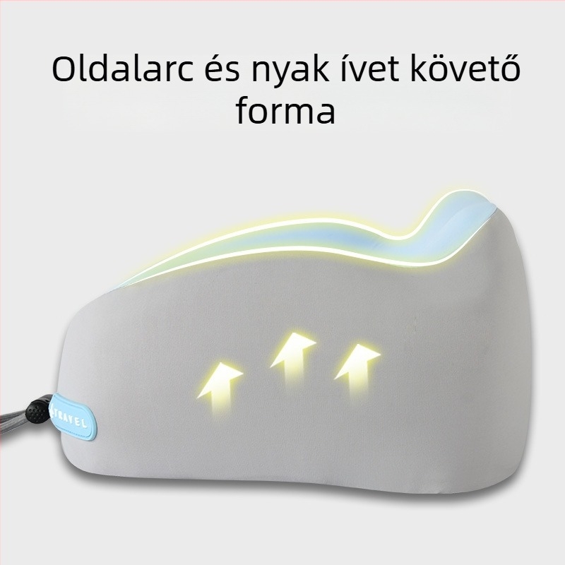 mainyer U-alakú utazó párna memóriahab töltettel, Ice Silk huzat, modern minimalist stílus, felnőtteknek