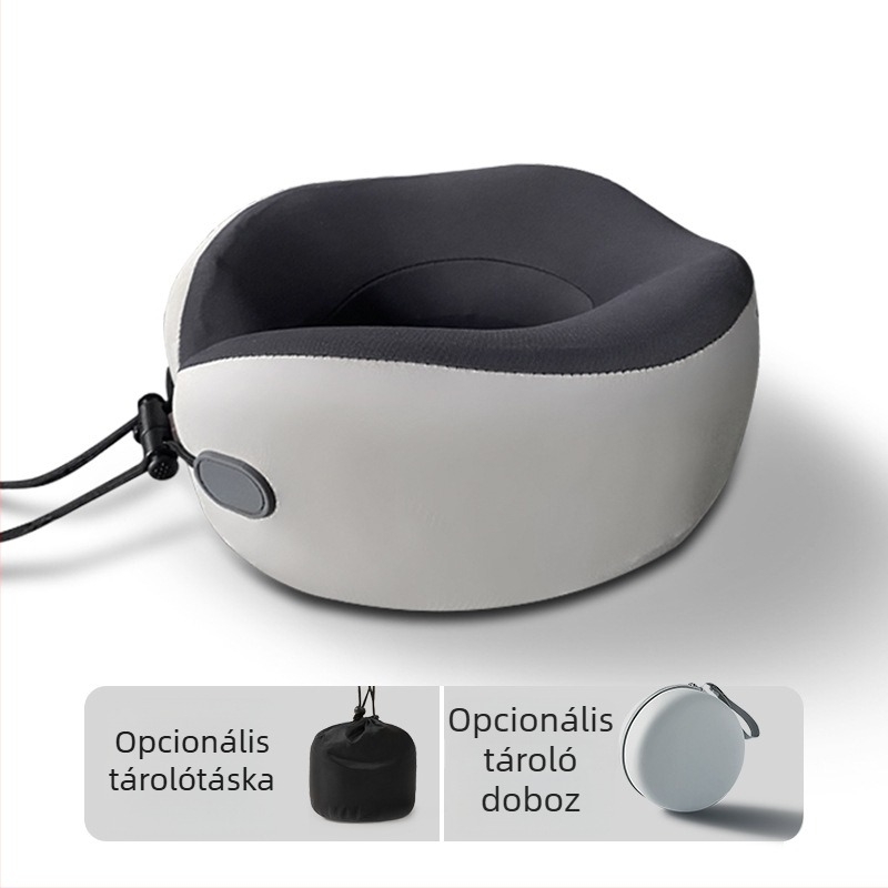 Wabin Pipe Utazó nyakpárna – U-alakú memóriahab, poliészter huzat, felnőtteknek