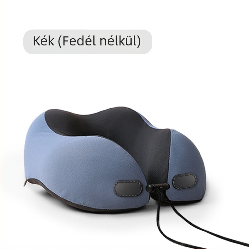 Wabin Pipe Utazó nyakpárna – U-alakú memóriahab, poliészter huzat, felnőtteknek