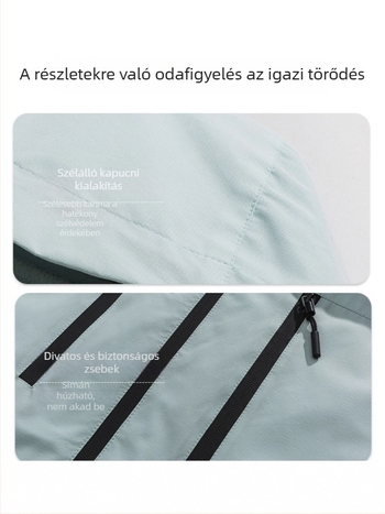 Kapucnis őszi dzseki, szél- és vízálló, laza szabású, férfiak és nők számára, kültéri ruházat