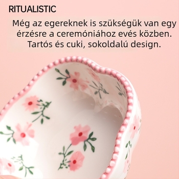 Kerámiás kisállat etető tál – Weibi, Modell C036014, Anti-tipp védelem