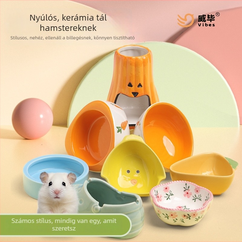 Kerámiás kisállat etető tál – Weibi, Modell C036014, Anti-tipp védelem