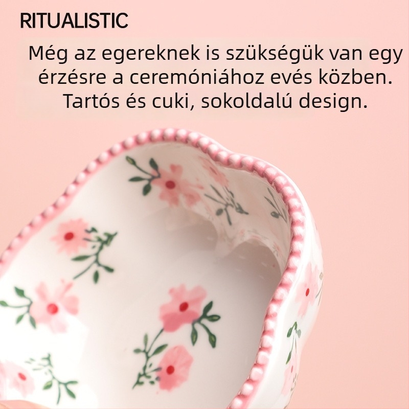 Kerámiás kisállat etető tál – Weibi, Modell C036014, Anti-tipp védelem