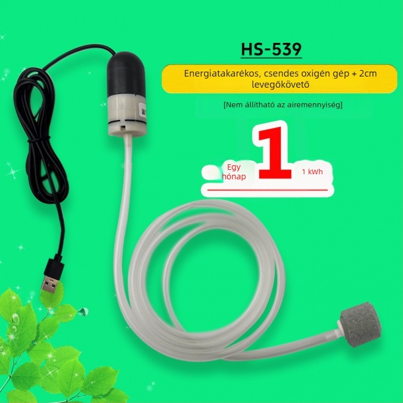 Háztartási USB oxigénpumpa akváriumhoz