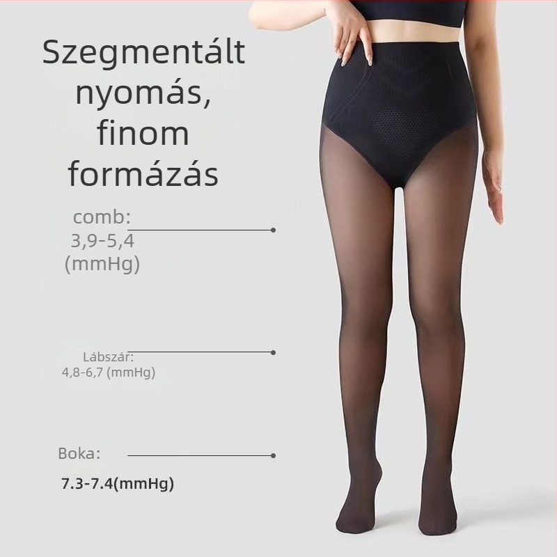 Plusz méretű harisnyanadrág a lábak illúziójával, nőknek, tavasz-ősz, fekete, ultra átlátszó, fenékemelő
