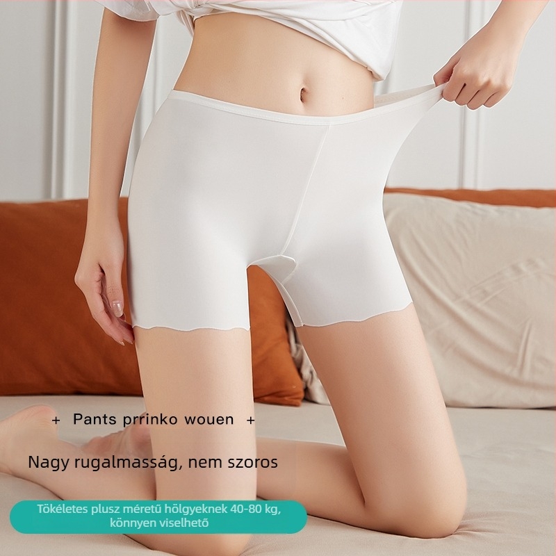 Női Ice Silk rövidnadrág nyárra, könnyű és vékony, középmagas derekú, pamut bélés