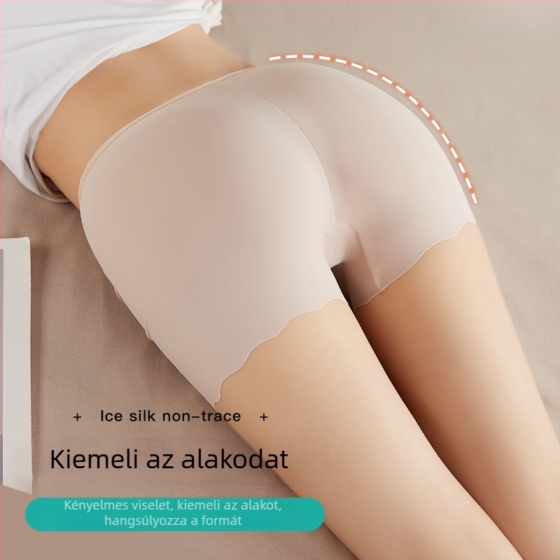 Női Ice Silk rövidnadrág nyárra, könnyű és vékony, középmagas derekú, pamut bélés