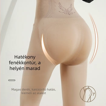 Plusz méretű fleece-sel bélelt meleg leggings, hasi- és csípőemelés, magas derék
