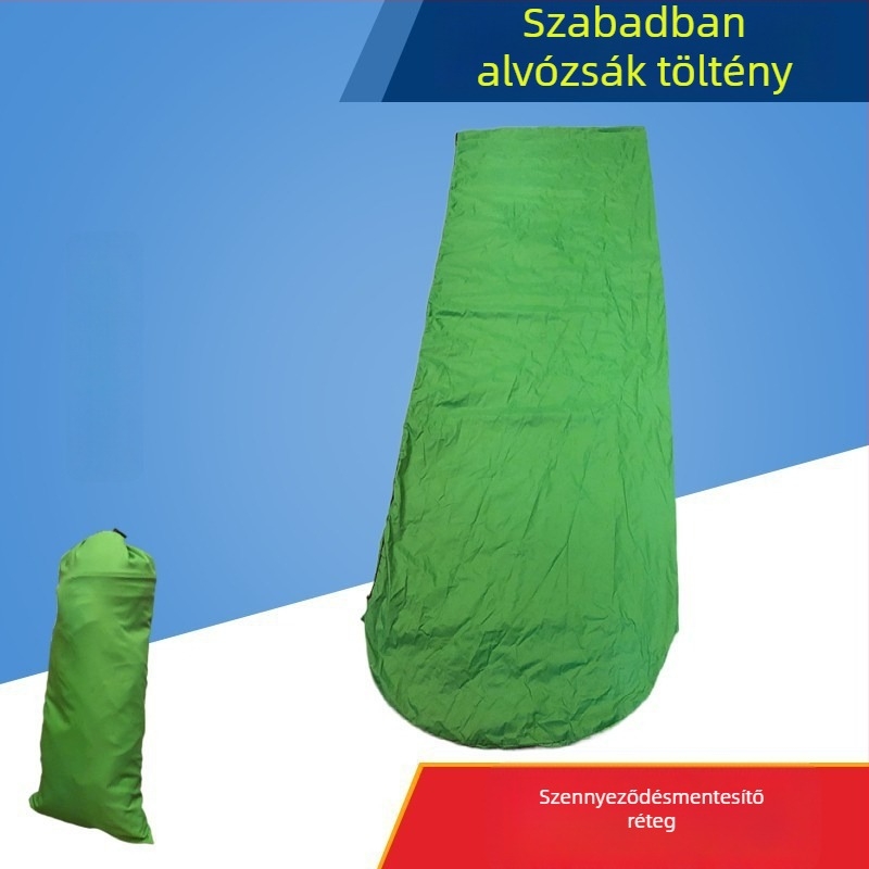 Boríték stílusú hálzsák belső bélés felnőtteknek; töltet 200 g/m2 hollow cotton, bélés és külső anyag 380 nylon, súly 1 kg