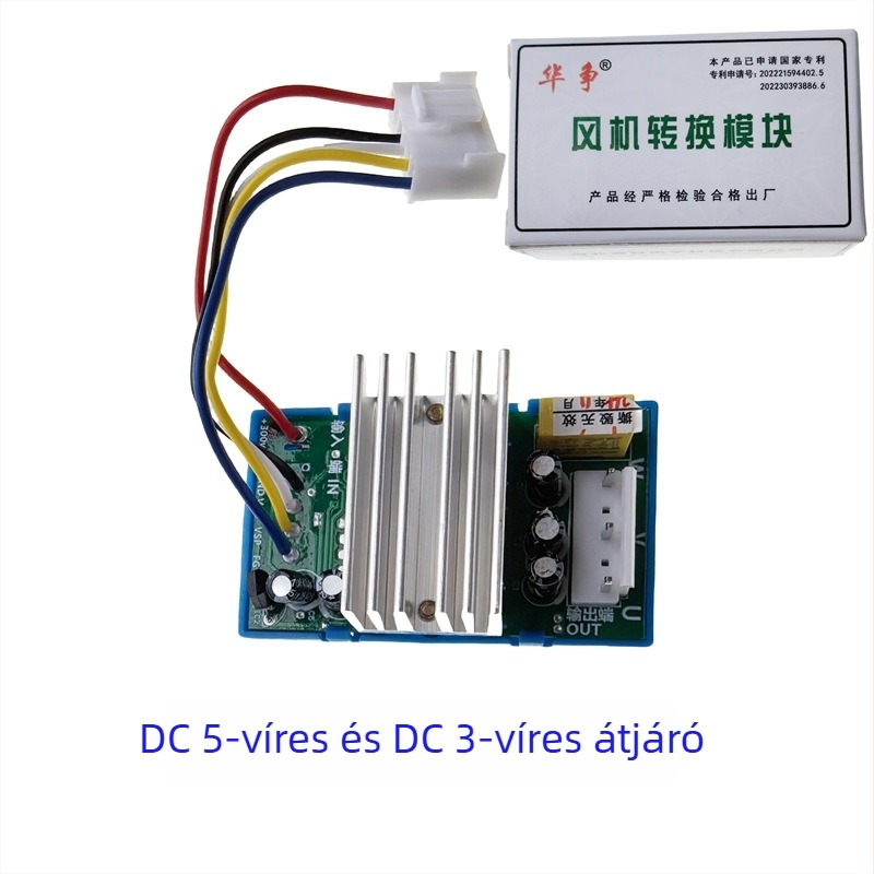 Hua Zheng Inverteres klíma DC ventilátor hajtómodul, 3- és 5-vezetékes tápegység-interfész, DC ventilátor vezérlő PCB