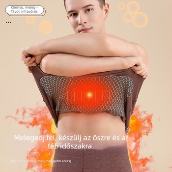 Férfiaknak nylonból készült melegítő mellény, kétoldalas rétegű, velúr részlettel, applikációval (patch), V-nyakú, pulóver