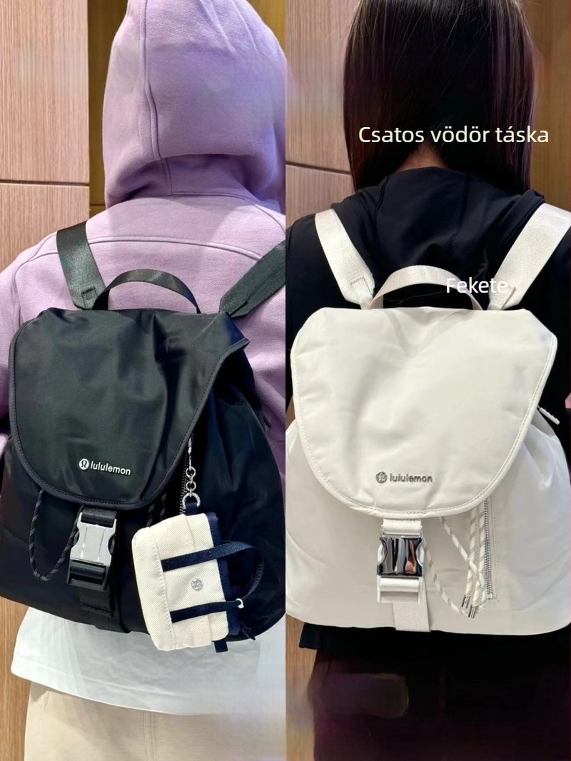 Női hátizsák, utcai stílusú drawstring bucket dizájn, Oxford anyag, kapacitás kevesebb mint 20 L, belső nylon bélés, görbült vállpántok