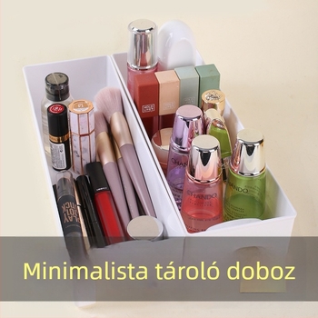 Négyzet alakú hűtőszekrény tároló doboz tojás és gyümölcs elkülönítésével – műanyag, minimalist stílusú tároló