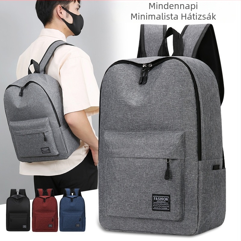 Városi minimalistikus hátizsák, kapacitás 20–35 L, Oxford anyag, 13 hüvelykes laptophoz ideális, görbült vállpánt