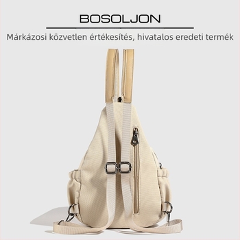 Női hátizsák crossbody kialakítással, nagy kapacitású, városi minimalistista stílus (Oxford anyag; kapacitás 20 L alatt)