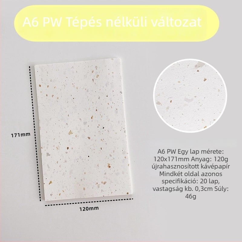 Belső oldal refillhez – újrahasznosított kávépapír; import: Nem; IP engedély: Nem