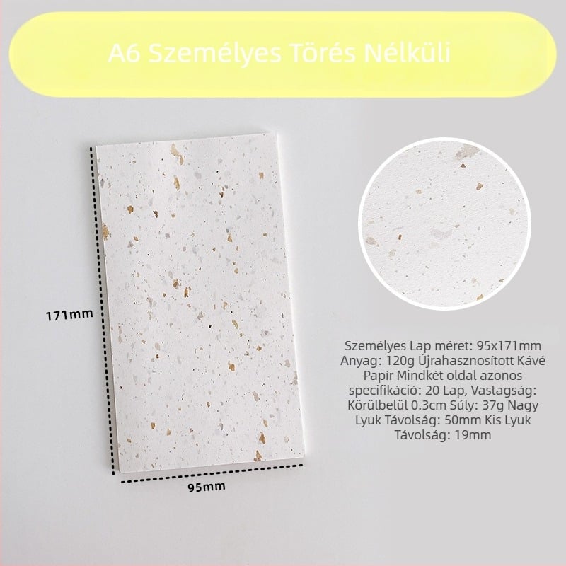 Belső oldal refillhez – újrahasznosított kávépapír; import: Nem; IP engedély: Nem