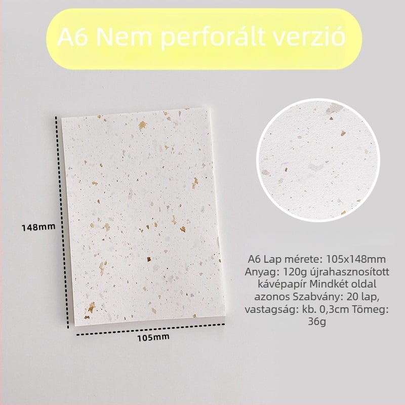 Belső oldal refillhez – újrahasznosított kávépapír; import: Nem; IP engedély: Nem