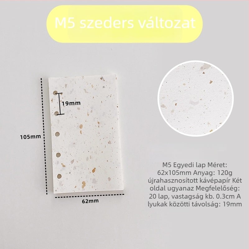 Belső oldal refillhez – újrahasznosított kávépapír; import: Nem; IP engedély: Nem