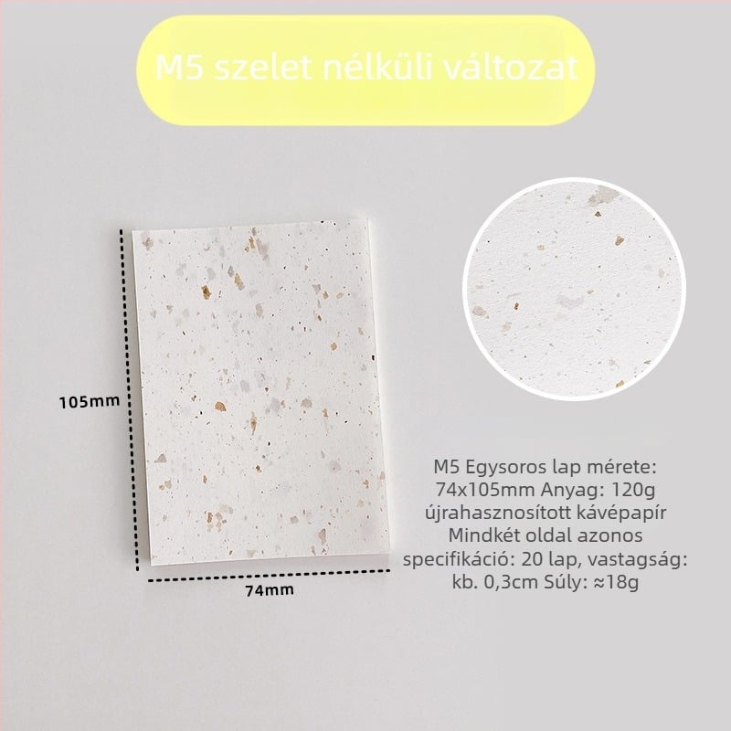 Belső oldal refillhez – újrahasznosított kávépapír; import: Nem; IP engedély: Nem