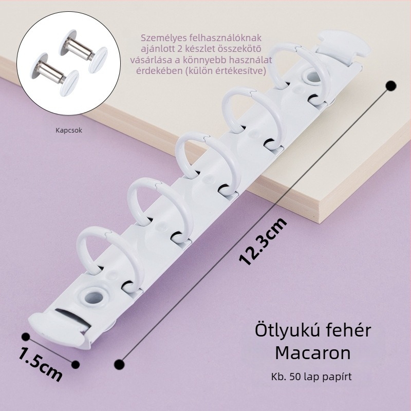 Dacheng fém kötőklipsz – hosszú farkú, ötlyukas mappákhoz