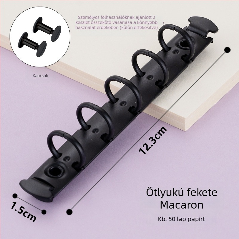 Dacheng fém kötőklipsz – hosszú farkú, ötlyukas mappákhoz