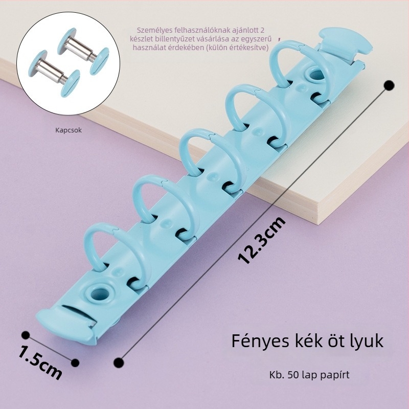 Dacheng fém kötőklipsz – hosszú farkú, ötlyukas mappákhoz