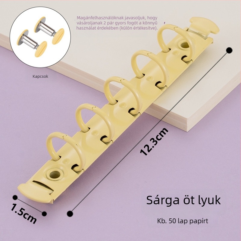 Dacheng fém kötőklipsz – hosszú farkú, ötlyukas mappákhoz