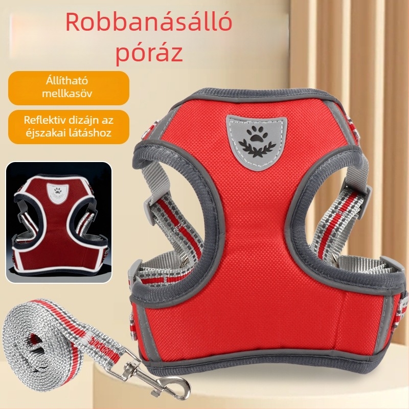 Couplebo textil mellény-hám kistestű kutyáknak, állítható, 240 darabos dobozban