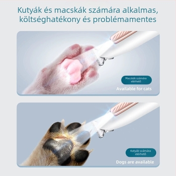 Elektronikus állatszőrvágó, kutyák és macskák számára, mancson lévő szőr vágása, részleges grooming